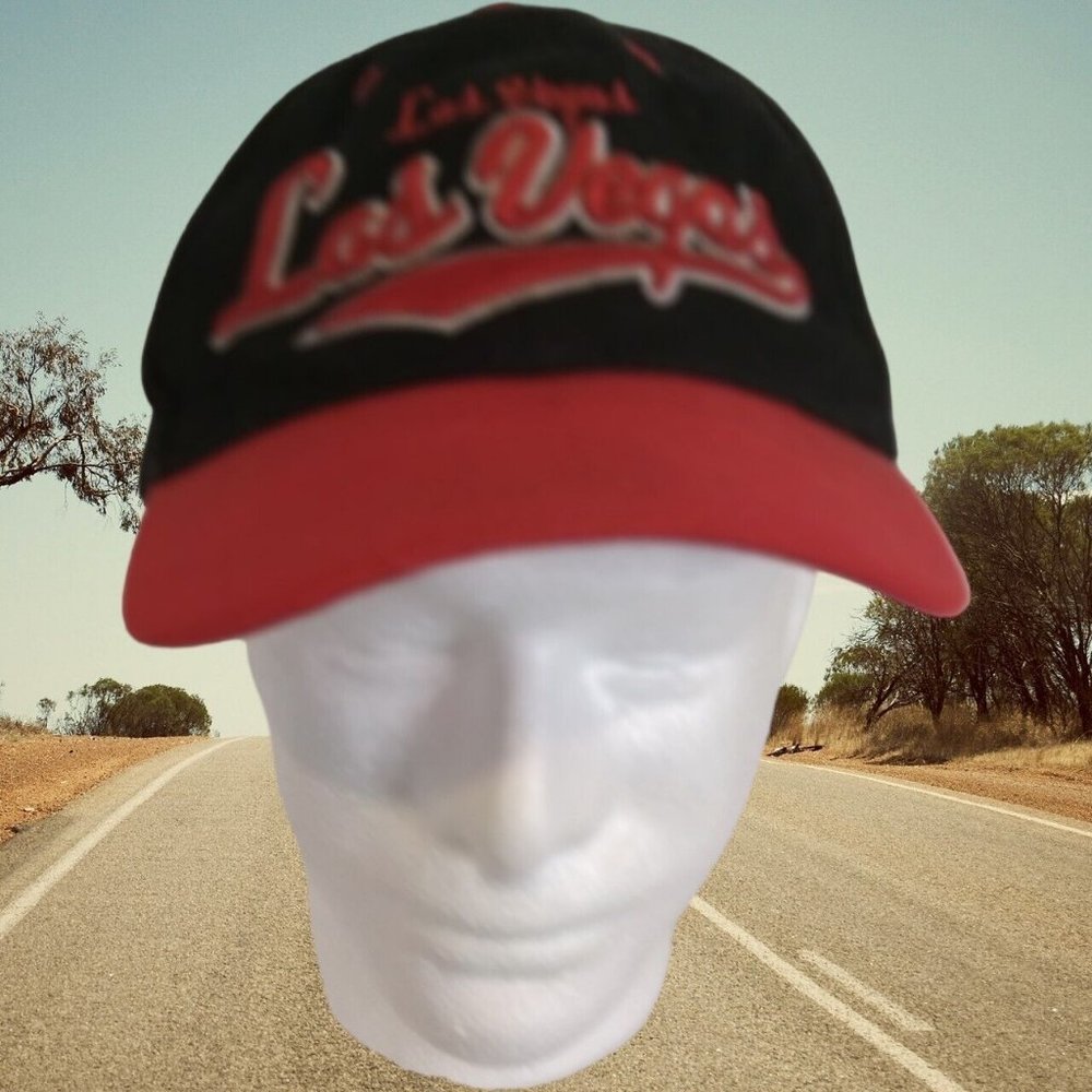 LAS‎ VEGAS Multicolor -Red Black-Adjustable Baseball Cap